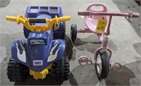Power Wheels Lil Quad and Radio Flyer Tricycle