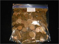 Bag 500 Wheat Cents Mixed Dates