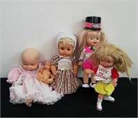 Group of baby dolls some are vintage