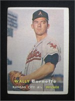 1957 TOPPS #13 WALLY BURNETTE ATHLETICS