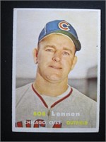 1957 TOPPS #371 BOB LENNON CHICAGO CUBS SP