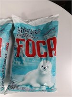2-2.20 pound bags of foca laundry detergent
