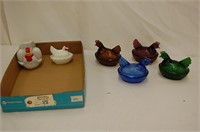 Nesting Hen Dishes & Salt/Pepper Shakers