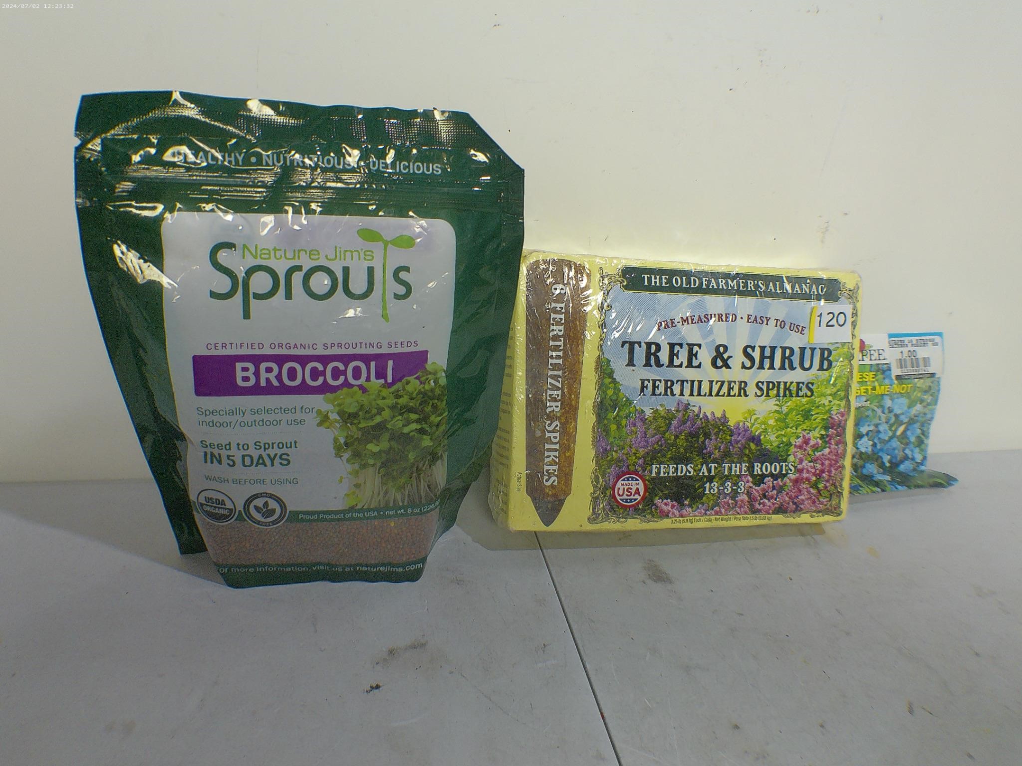 Mixed Lot Fertilizer Spikes & Broccoli Seed!