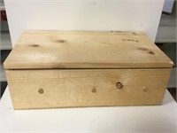 Handmade Wood Tool Box W / Contents