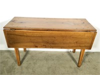 Distressed Wood Drop Front Farmhouse Table
