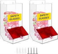 2 Pcs Safety Glasses Dispenser Wall Mount or Stand
