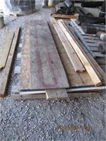Pallet of Sheetrock & plywood includes lumber