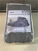 New gray electric heated blanket