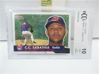 C.C. Sabathia Rookie Card 10 mint or better