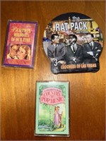 2-CASSETTES AND RAT PACK CD’S