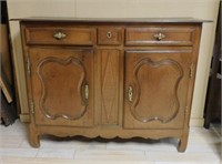 Early 19th Century Oak Peg Constructed Server.