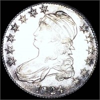 1824 Capped Bust Half Dollar UNCIRCULATED