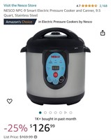 Electric Pressure Cooker (Open Box, Powers On)