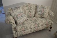 Rowe Furniture Ball & Claw Foot Formal Love Seat