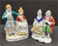 2 Occupied Japan Colnial Couple Figurines