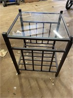 Indoor Outdoor Glass End Table