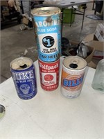 4 Old Drink Can Advertisement