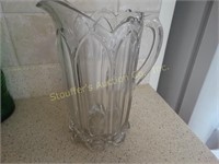 Large glass pitcher
