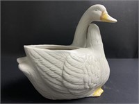 Vintage Bisque Porcelain Ducks Ceramic Planter