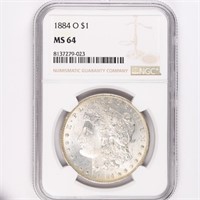 1884-O Morgan Dollar NGC MS64