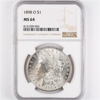 1898-O Morgan Dollar NGC MS64