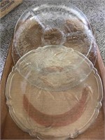 Selection of Glass Serving Platters and Bowls