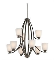 $169 Kichler 42559OZ Chandelier 9Lt  Olde Bronze.