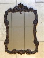Rococo Beautifully Carved Oak Framed Mirror.