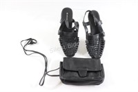 Size 7 Naturalize Shoes w Leather Shoulder Bag