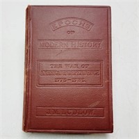 1885 Book- Epochs of Modern History - War 1775-83