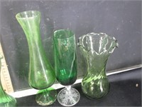 Green Vases