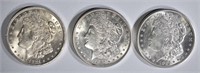 1921-P,D,S MORGAN DOLLARS BU