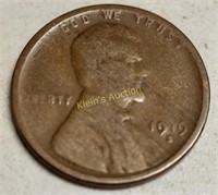 1919 s Lincoln cent wheat back error reverse die