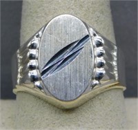 Sterling Silver men's ring, size 11.5.