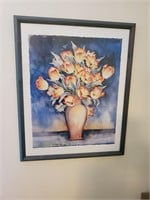 Flower framed picture