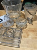 Glass Ice Buckets and Misc. Glass