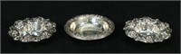3 Art Nouveau Sterling Dishes Kirk & Whiting