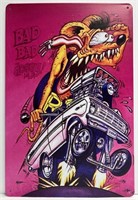 Bad Bad Doggy Rat Fink Metal Sign 8" x 12"