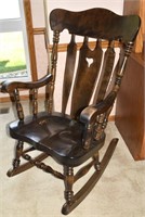 S Bent & Bros Colonial Chairs 44t x 26w Rocker