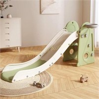 CHIIRAKU Toddler Slide with Basketball Hoop