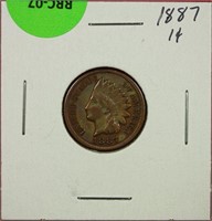 1887 Indian Cent VF