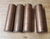 (4) 12 Gauge 000 Metal Casing Shotshells