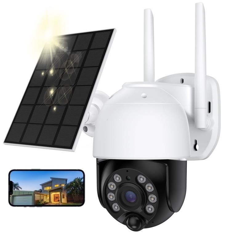 WF434  TOPVISION Solar Security Camera, 360Â° View