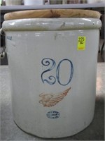 20 GALLON RED WING CROCK