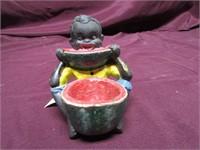 Black Americana cast iron Boy w/watermelon.