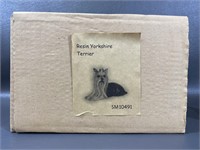 Resin Yorkshire Terrier Decor NIB