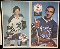 1973-74 OPC Wha Posters #7 & #8