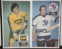 1973-74 OPC Wha Posters #5 & #6