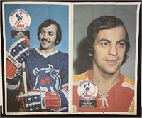 1973-74 OPC Wha Posters #9 & #10